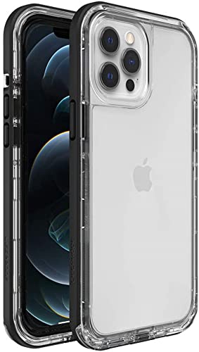 LifeProof Next Series Case for iPhone 12 Pro Max (Only) – Non-Retail Packaging – Black Crystal (Clear/Black)