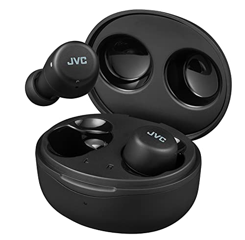 JVC Gumy Mini True Wireless Earbuds Headphones, Bluetooth 5.1, Water Resistance(IPX4), Long Battery Life (up to 15 Hours) – HAA5TB (Black)