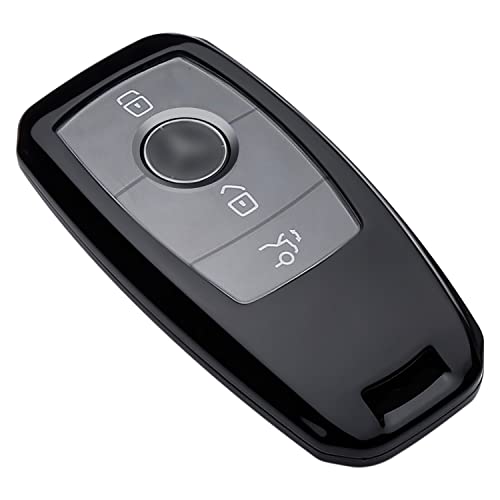 GNMBINC for Mercedes Benz Key Fob Cover, Premium Magnetic Protecter Key Fob Case, Compatible with Mercedes-Benz 2017-2021 E-Class 2018-2021 S-Class 2019-2021 A-Class C-Class G-Class Keyshell(Black)