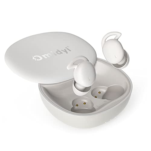 Omidyi True Wireless Sleep Earbuds, Noise Cancelling Earbuds for Sleep, Ultra Small and Skin-Soft Silicone Bluetooth Headphones in-Ear Specifically to Help You Fall Asleep Faster and Sleep Better