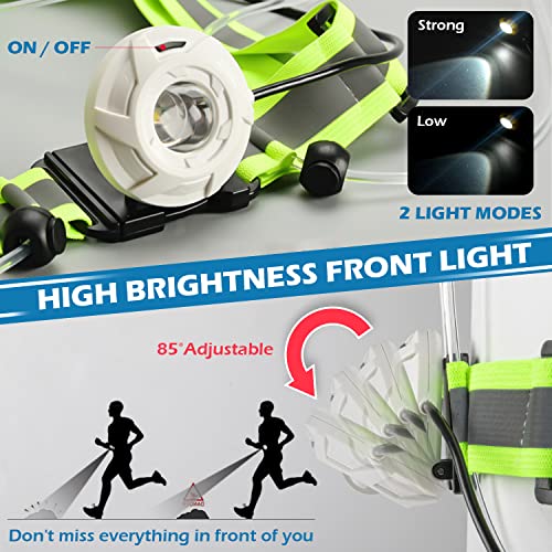 Labeol LED Reflective Running Vest with High Visibility Front Safety Light,6 Bright Colors Lights for Runners,USB Rechargeable Reflective Accessories for Men/Women Running,Walking,Cycling | The Storepaperoomates Retail Market - Fast Affordable Shopping