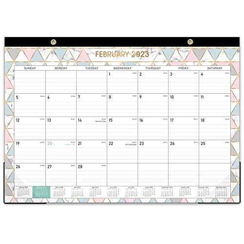 2023 Desk Calendar – 12 Monthly Desk/Wall Calendar, 12” x 16.8″, January 2023 – December 2023, Monthly Wall Calendar, Large Ruled Blocks, Perfect for Planning and Organizing Your Home or Office