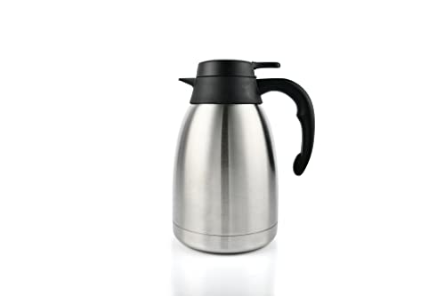 Heritage66 Stainless Steel Thermal Coffee Carafe Triple Wall Thermal Vacuum insulated 12 hours heat Retention/24 hours cold Retention Tea, Water, and Coffee Dispenser (1.5 Liter 50 Oz)