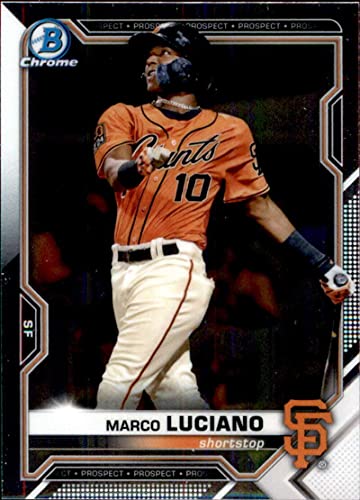 2021 Bowman Chrome Prospects #BCP-8 Marco Luciano San Francisco Giants MLB Baseball Trading Card