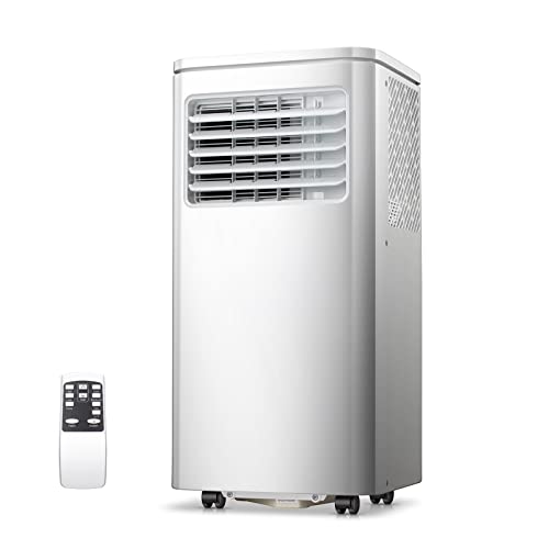 R.W.FLAME Portable Air Conditioner for Room,with Dehumidifier & Fan,Standing Air Conditioner for Room Use,8000BTU Portable AC unit with Remote Control & Window Kit,LED Display