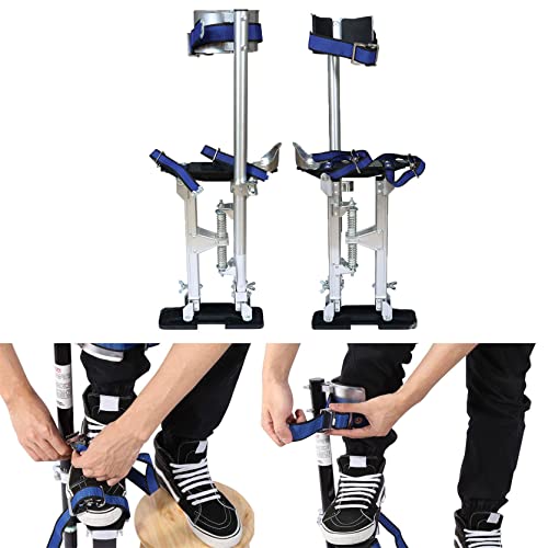TINVHY 15-23In Adjustable Drywall Stilts for Sheetrock Painting or Cleaning Silver