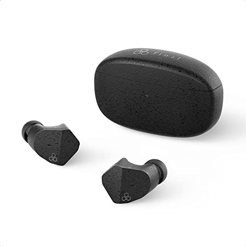 Final ZE3000 True Wireless Earbuds, Hi-Fi Sound Quality, Maximum 35 Hours Music Playback, IPX4, aptX Adaptive, Touch Sensor, Support Lossless Music Format, Designed in Japan (Black)