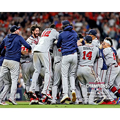 Atlanta Braves Are World Champions. Celebration On The Mound Of The 2021 World Series 8×10 Photo Picture