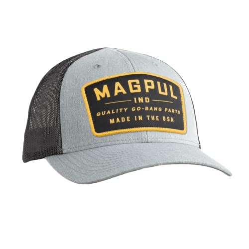 Magpul Standard Trucker Hat Snap Back Baseball Cap, One Size Fits Most, Go Bang Heather Gray
