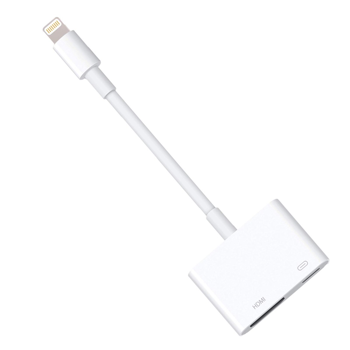 Lightning to Digital AV Adapter Lightning to HDMI Adapter 1080P with Lightning Charging Port for Select iPhone, iPad and iPod Models and TV Monitor Projector (White) | The Storepaperoomates Retail Market - Fast Affordable Shopping