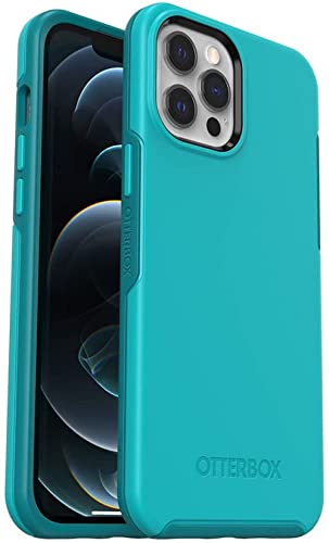 OtterBox Symmetry Series Case for iPhone 12 Pro Max (NOT Mini/12/12 Pro) Non-Retail Packaging – Rock Candy (Scuba Blue/Lake Blue)