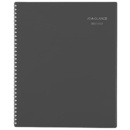 AT-A-GLANCE 2022-2023 Planner, Monthly Academic, 8-1/2″ x 11″, Large, DayMinder, Charcoal (AYC47045)