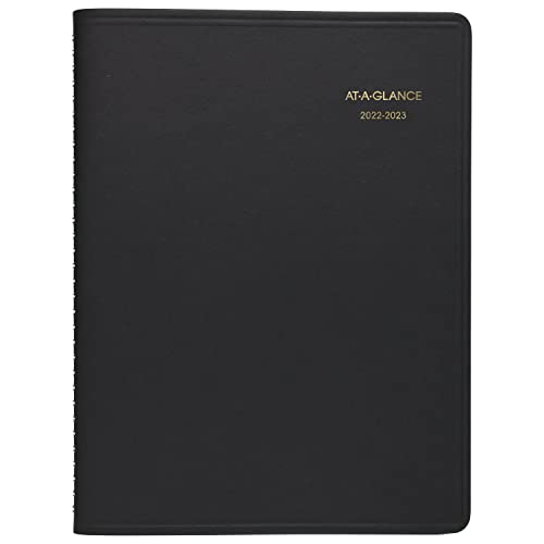 AT-A-GLANCE 2022-2023 Planner, Weekly Academic Appointment Book, 8-1/4″ x 11″, Large, Black (7095705)
