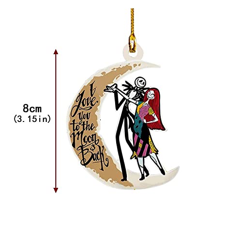 Christmas Fear Decoration Pendant Nightmare Before Christmas Jack and Sally Christmas Ornament for Home Christmas Tree Decor (D) | The Storepaperoomates Retail Market - Fast Affordable Shopping