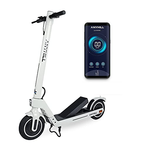 ANYHILL Electric Scooter for Adults, E Scooter with Detachable Battery, 24-28Miles & 19 MPH, 750W Motor Sport Scooter,10” Pneumatic Tires Commuting Electric Scooter with Regenerative Braking System.
