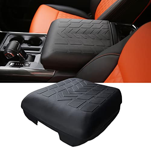 ANMOSVO for Ford F150 2021 2022 2023 Center Console Cover – TPE & Waterproof Armrest Pad Center Console Armrest Cushion for 2021 2022 2023 F150 Acessories