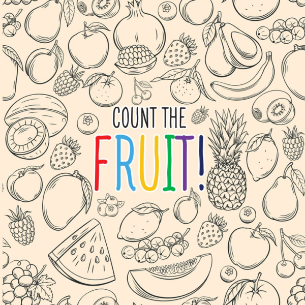 Count The Fruit – The Couting Book With English Alphabet And Numbers Counting Book For Kid 2-5 Year Old