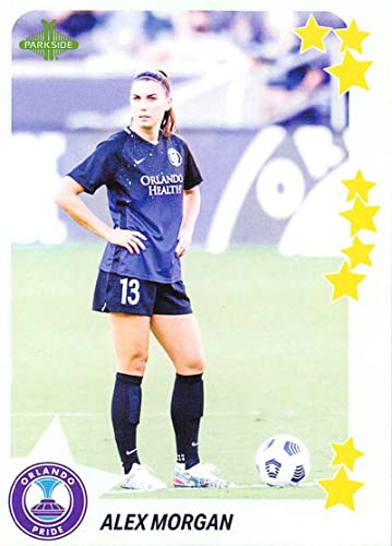 2021 Parkside NWSL Volume 2 Stars #S31 Alex Morgan Orlando Pride Official National Womens Soccer League Trading Card in Raw (NM or Better) Condition