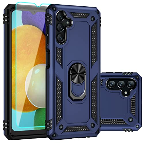Galaxy A13 5G Case,Samsung A13 5G Case,with Screen Protector,[Military Grade] 16ft. Drop Tested Cover with Magnetic Kickstand Car Mount Protective Case for Samsung Galaxy A13 5G, Blue