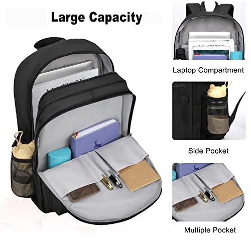 KCY Backpack for Kids, Lightweight Elementary School bag Bookbag with Water Bottle Pockets for Kindergarten Boys Girls School Travel, Waterproof Casual Daypack for Teens Child,Black | The Storepaperoomates Retail Market - Fast Affordable Shopping
