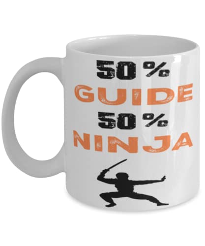 Guide Ninja Coffee Mug,Guide Ninja, Unique Cool Gifts For Professionals and co-workers