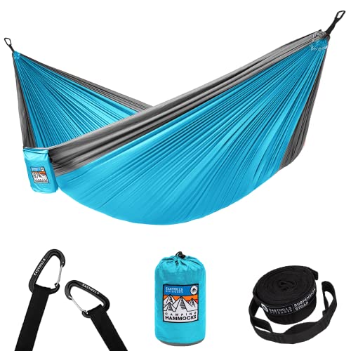 Easthills Outdoors 118″ x 79″ Double Camping Hammock-Large & Lightweight & 2 Person & Portable Hammock with Ripstop Material -Camping Accessories for Outdoor/Camping/Travel-Weight Capacity 660lbs