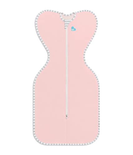 Love To Dream Swaddle UP 1.0 TOG, Dusty Pink, Medium, 13-19 lbs., Dramatically Better Sleep, Allow Baby to Sleep in Their Preferred arms up Position for self-Soothing, snug fit Calms Startle Reflex