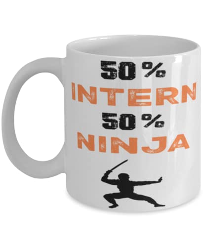 Intern Ninja Coffee Mug,Intern Ninja, Unique Cool Gifts For Professionals and co-workers