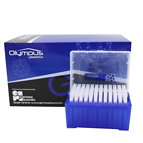 Olympus Plastics 200ul Universal Filtering Pipette Tips, Low Binding, Racked, Sterile, 50 Racks of 96 Tips/Unit (4800 Tips)