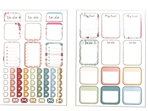 Pen+Gear planner refill 4 sticker sheets calendar to do list 146 stickers