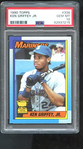 1990 Topps #336 Ken Griffey Jr. All-Star Rookie PSA 10 Graded Baseball Card MLB GEM MT MINT