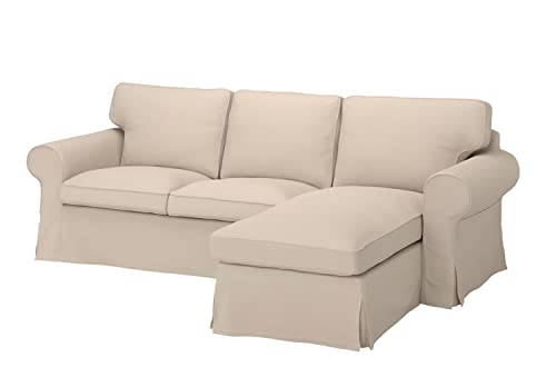 Cover for Ektorp Sofa with Chaise Hallarp Beige