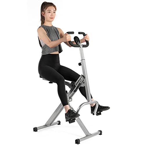 Foldable Squat Machine Rower Ride Fitness Workout Machine