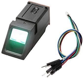 jujinglobal Optical Fingerprint Reader Sensor Module Red or Green Light TTL for Arduino (FPM11 Green Light 6P (120 Fingers))