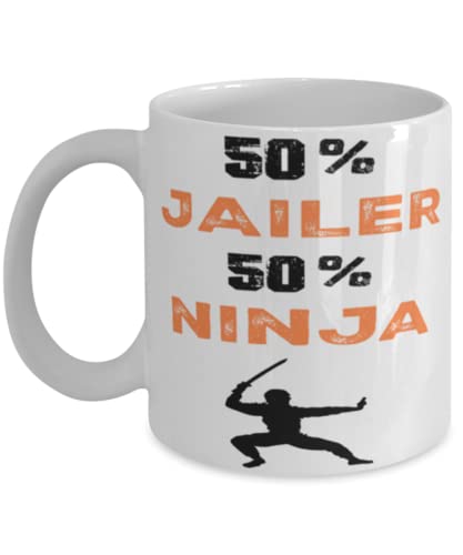 Jailer Ninja Coffee Mug,Jailer Ninja, Unique Cool Gifts For Professionals and co-workers