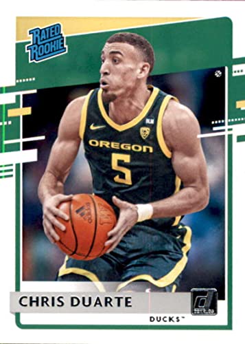 2021-22 Panini Chronicles Draft Picks Donruss Rated Rookies #43 Chris Duarte Oregon Ducks Official NCAA Basketball Trading Card in Raw (NM or Better) Condition