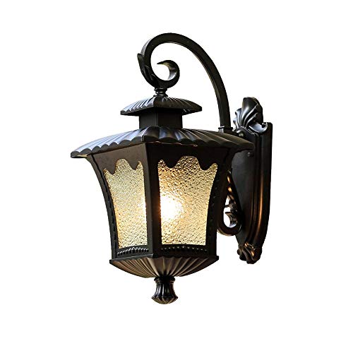 Ksainiy Wall Outdoor Outdoor LED Wall Lantern Light with for Patio Deck Garden Fence Home Stairs Black IP44 Waterproof Garden Lamp