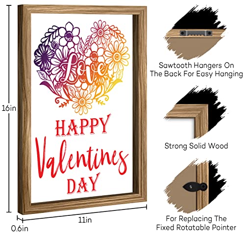 Farmhouse Wall Decor Signs w/10 Changeable Sayings for Valentine and St Patrick day, Easy to Hang 16×11 Seasonal Rustic Wood Wall Decor Frame w/10 Signs for Flag Easter Leg day and Mothers day. | The Storepaperoomates Retail Market - Fast Affordable Shopping