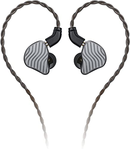 FiiO JadeAudio JH3 Headphone Earphone Wired High Resolution 0.78mm 2pins 1DD+2BA Bass Heavy Compatible with Android, iOS, Windows, Mac for Smartphones/PC/Laptop(Black)