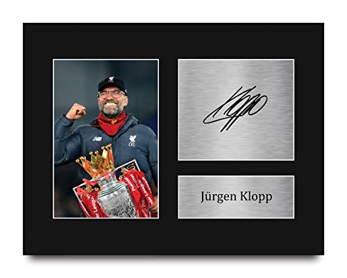 HWC Trading USL Jurgen Klopp Gifts Printed Signed Autograph Picture for Soccer Fans and Supporters – US Letter Size