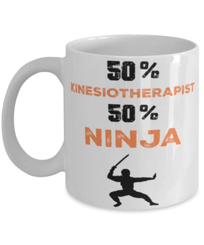 Kinesiotherapist Ninja Coffee Mug,Kinesiotherapist Ninja, Unique Cool Gifts For Professionals and co-workers
