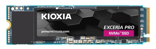 KIOXIA EXCERIA PRO NVMe SSD, M.2 2280 Form Factor, 2TB, 7300MB/s, 800,000 IOPS, PCI Express 4.0 technology