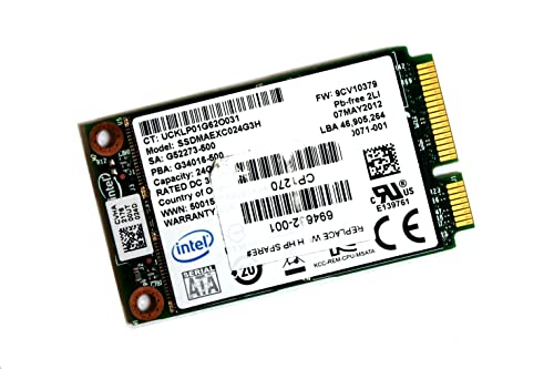 694682-001 Genuine Replacement for HP Intel mSATA 24GB SSD for EliteBook 8570w