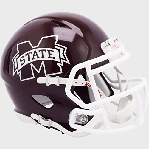 Riddell NCAA Mississippi State Bulldogs Full Size Speed Replica Football Helmet