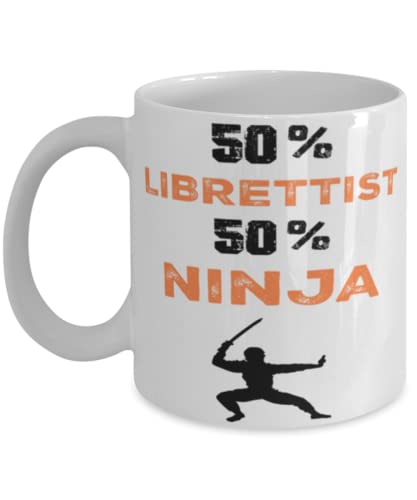 Librettist Ninja Coffee Mug,Librettist Ninja, Unique Cool Gifts For Professionals and co-workers