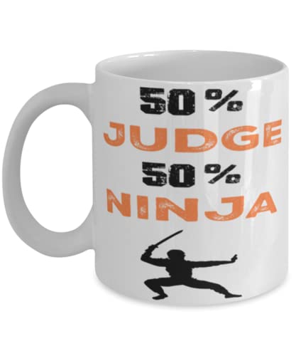 Judge Ninja Coffee Mug,Judge Ninja, Unique Cool Gifts For Professionals and co-workers