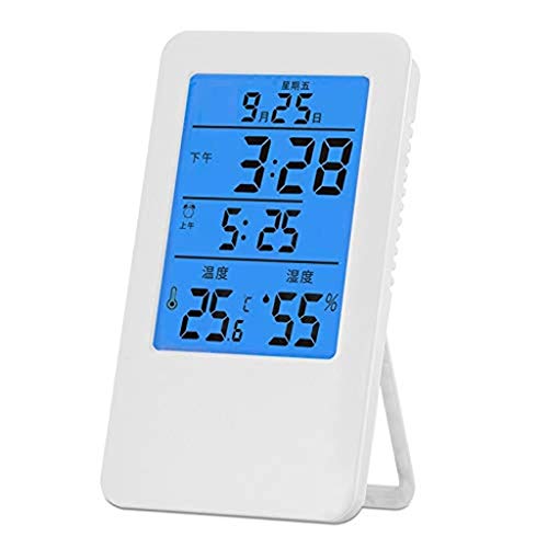 WODMB Thermometer Digital Indoor Thermometer Hygrometer with Humidity Guage, Accurate Temperature Humidity Monitor Meter with Touch Indoor
