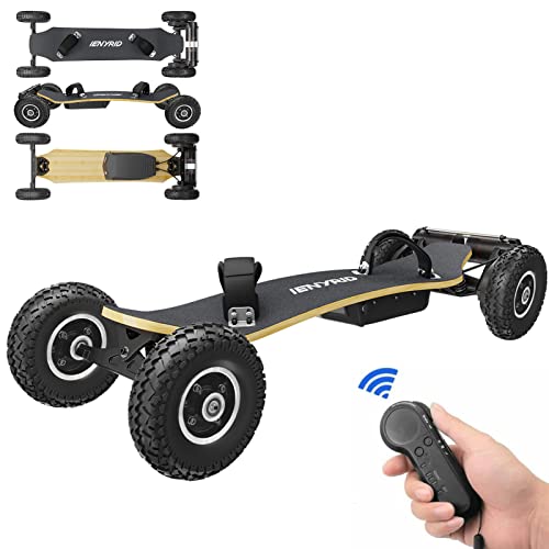 Electric Skateboards for Adults, 3300W Electric Longboard Offroad Electric Skateboard Dual Motor Skate Board Motorized Mountain Board with Remote Up to 25MPH, 8 Inch Fat Tires, Max Load 440Lbs