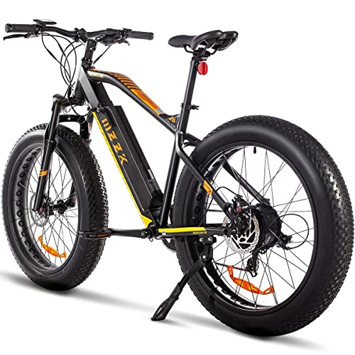 GOGOAL Electric Mountain Bike, 26 Fat Tire Electric Bike for Adults, 750W 48V 13AH Battery Removable, Off Road Ebike with Dual Disc Brakes, Shimano 7 Speed LCD E Bike