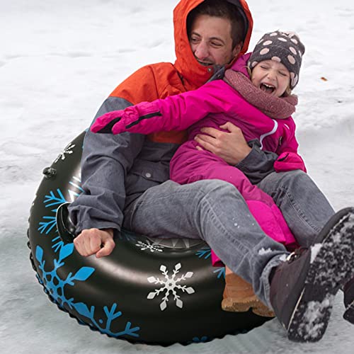 Snow Tube Inflatable Snow Sled Toboggan Snow Toys for Kids and Adults,Winter Outdoor Toy, Antifreeze Material Sledding Tubes for Winter Skating Sports (47in) | The Storepaperoomates Retail Market - Fast Affordable Shopping
